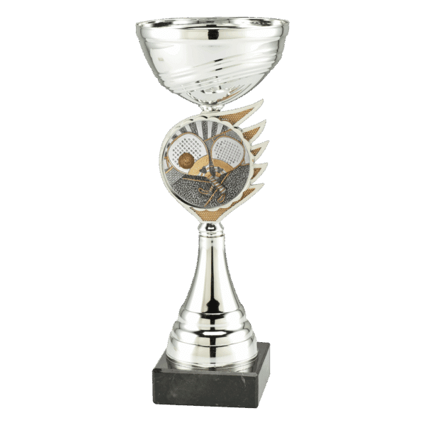 Grote padel trofee zilver