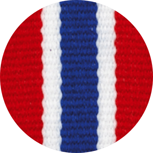 Halslint Rood:Wit:Blauw:Wit:Rood