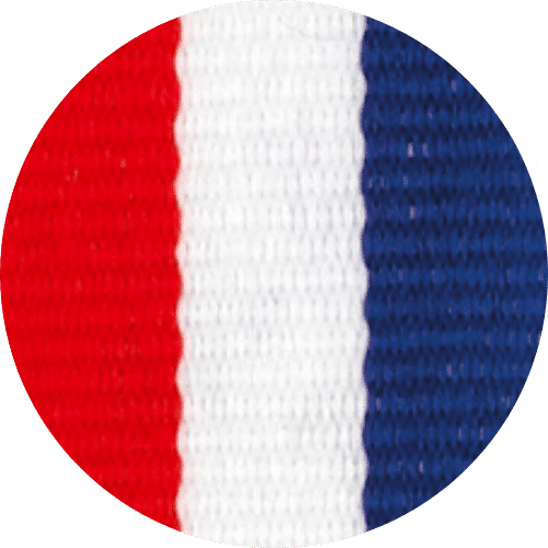 Halslint rood/wit/blauw