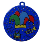 Carnavalsmedaille blauw