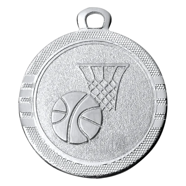 Mini basketball medaille zilver