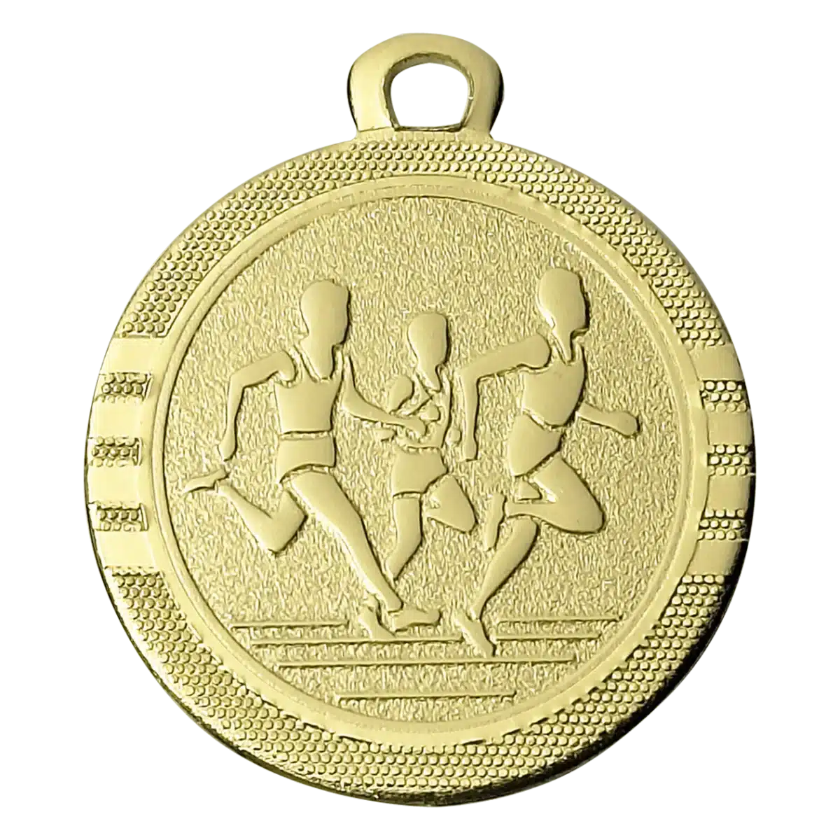 Mini hardloop medaille goud