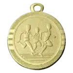 Mini hardloop medaille goud