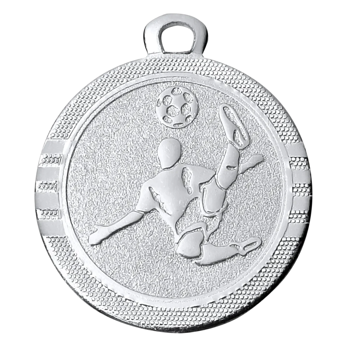 Mini voetbal medaille zilver