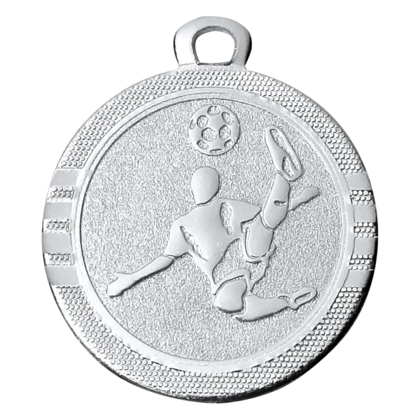Mini voetbal medaille zilver