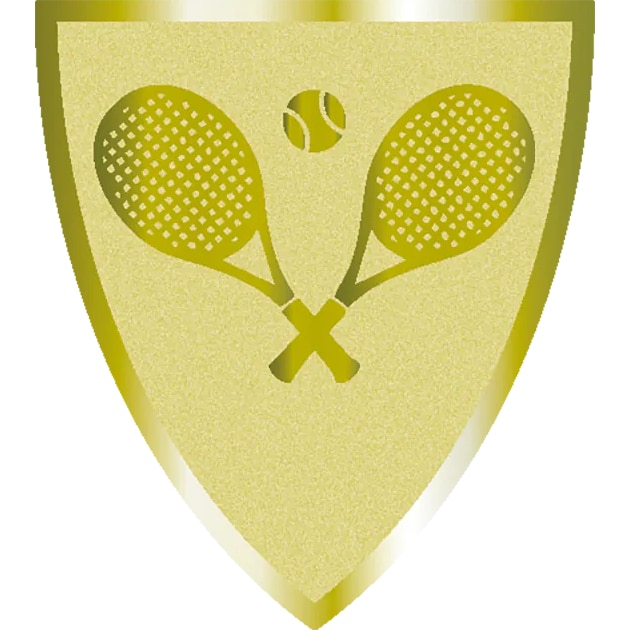 Tennis goud shield