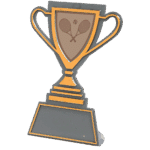 Tennis trofee brons