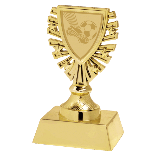 Voetbal trofee goud
