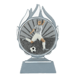 Voetbal trofee zilver
