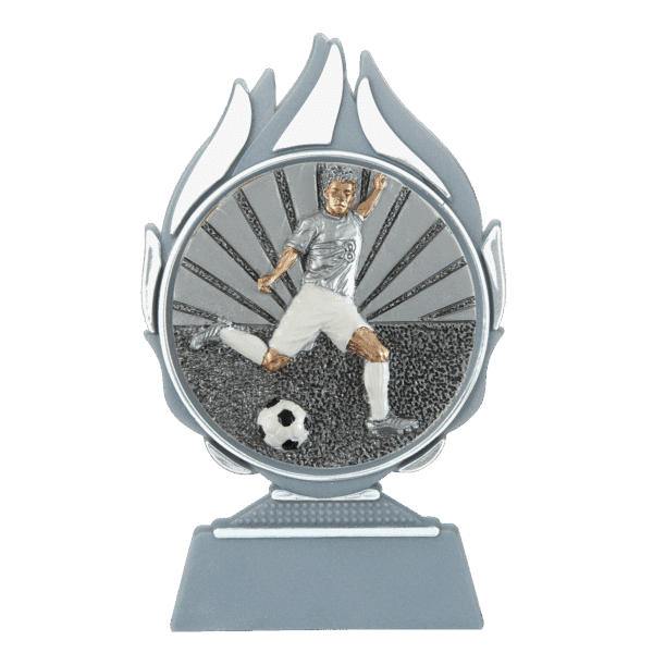Voetbal trofee zilver