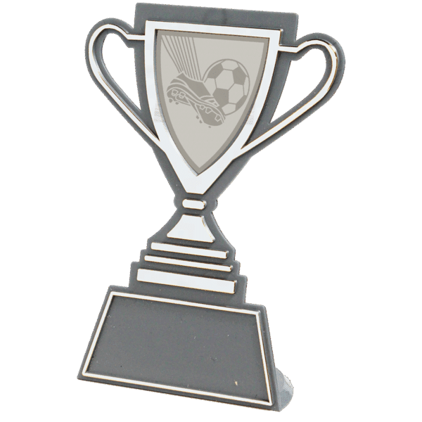 Voetbal trofee zilver