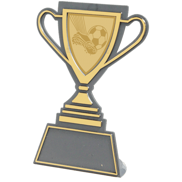 voetbal trofee goud