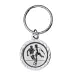 Sleutelhanger-voetbal-zilver