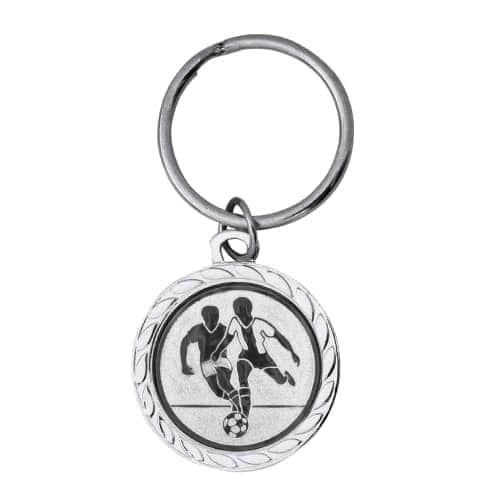 Sleutelhanger-voetbal-zilver